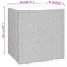 Beistelltisch Schwarz 40x37x40,5 cm Poly Rattan