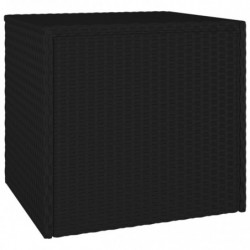 Beistelltische 3 Stk. Schwarz Poly Rattan