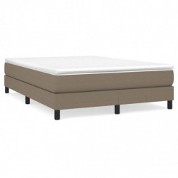 Boxspringbett mit Matratze Taupe 140x190 cm Stoff