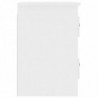 Wand-Nachttisch Weiß 41,5x36x53 cm
