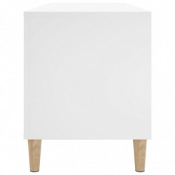 Plattenschrank Weiß 100x38x48 cm Holzwerkstoff