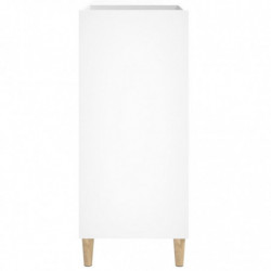 Plattenschrank Weiß 84,5x38x89 cm Holzwerkstoff