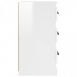 Sideboard Hochglanz-Weiß 36x35,5x67,5 cm Holzwerkstoff