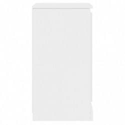Sideboard Hochglanz-Weiß 37,5x35,5x67,5 cm Holzwerkstoff