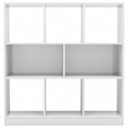 Bücherregal Hochglanz-Weiß 97,5x29,5x100 cm Holzwerkstoff