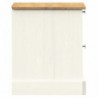 Nachttisch VIGO Weiß 42x35x40 cm Massivholz Kiefer