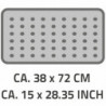 RIDDER Badewanneneinlage Plattfuß 72×38 cm Grau 67087