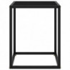 Couchtisch Schwarz mit Schwarzem Glas 40x40x50 cm
