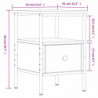 Nachttisch Braun Eichen-Optik 34x36x50 cm Holzwerkstoff