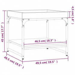 Couchtisch Sonoma-Eiche 49,5x49,5x45 cm Holzwerkstoff