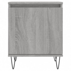 Nachttisch Grau Sonoma 40x30x50 cm Holzwerkstoff