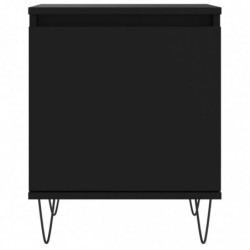 Nachttisch Schwarz 40x30x50 cm Holzwerkstoff