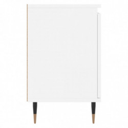Nachttisch Weiß 40x30x50 cm Holzwerkstoff