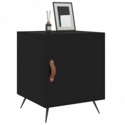 Nachttisch Schwarz 40x40x50 cm Holzwerkstoff