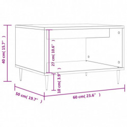 Couchtisch Betongrau 60x50x40 cm Holzwerkstoff