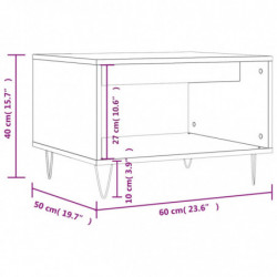 Couchtisch Schwarz 60x50x40 cm Holzwerkstoff