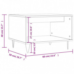 Couchtisch Braun Eichen-Optik 60x50x40 cm Holzwerkstoff