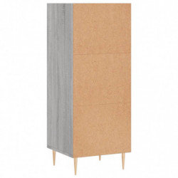 Sideboard Grau Sonoma 34,5x32,5x90 cm Holzwerkstoff