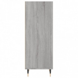 Sideboard Grau Sonoma 34,5x32,5x90 cm Holzwerkstoff