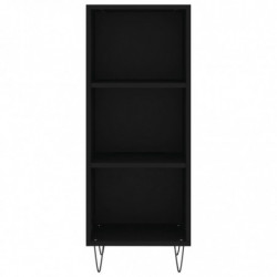 Sideboard Schwarz 34,5x32,5x90 cm Holzwerkstoff