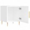 Nachttisch Hochglanz-Weiß 40x40x50 cm Holzwerkstoff