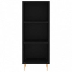 Sideboard Schwarz 34,5x32,5x90 cm Holzwerkstoff