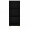 Sideboard Schwarz 34,5x32,5x90 cm Holzwerkstoff