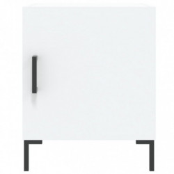 Nachttisch Weiß 40x40x50 cm Holzwerkstoff