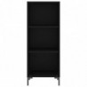 Sideboard Schwarz 34,5x32,5x90 cm Holzwerkstoff