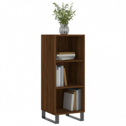 Sideboard Braun Eichen-Optik 34,5x32,5x90 cm Holzwerkstoff