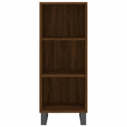 Sideboard Braun Eichen-Optik 34,5x32,5x90 cm Holzwerkstoff