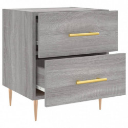 Nachttisch Grau Sonoma 40x35x47,5 cm Holzwerkstoff