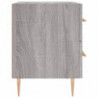 Nachttisch Grau Sonoma 40x35x47,5 cm Holzwerkstoff