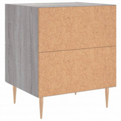 Nachttisch Grau Sonoma 40x35x47,5 cm Holzwerkstoff