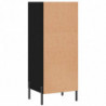 Sideboard Schwarz 34,5x32,5x90 cm Holzwerkstoff