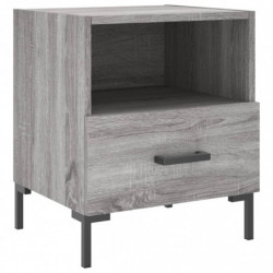 Nachttisch Grau Sonoma 40x35x47,5 cm Holzwerkstoff