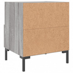 Nachttisch Grau Sonoma 40x35x47,5 cm Holzwerkstoff