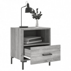 Nachttisch Grau Sonoma 40x35x47,5 cm Holzwerkstoff