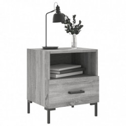 Nachttisch Grau Sonoma 40x35x47,5 cm Holzwerkstoff