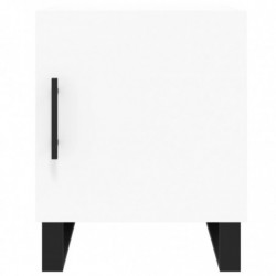 Nachttisch Weiß 40x40x50 cm Holzwerkstoff