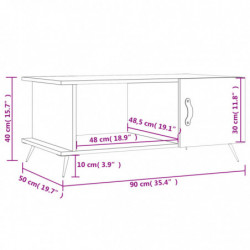 Couchtisch Betongrau 90x50x40 cm Holzwerkstoff