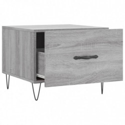 Couchtisch Grau Sonoma 50x50x40 cm Holzwerkstoff