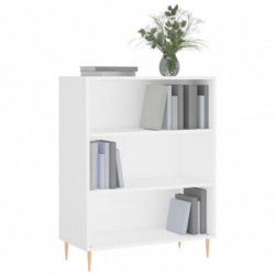 Bücherregal Weiß 69,5x32,5x90 cm Holzwerkstoff