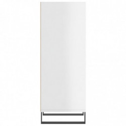 Sideboard Hochglanz-Weiß 34,5x32,5x90 cm Holzwerkstoff