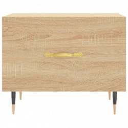 Couchtisch Sonoma-Eiche 50x50x40 cm Holzwerkstoff