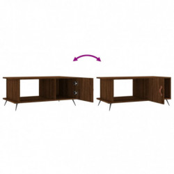 Couchtisch Braun Eichen-Optik 90x50x40 cm Holzwerkstoff