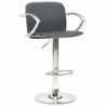 Barhocker 2 Stk. Grau Kunstleder