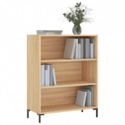 Bücherregal Sonoma-Eiche 69,5x32,5x90 cm Holzwerkstoff