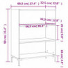 Bücherregal Sonoma-Eiche 69,5x32,5x90 cm Holzwerkstoff