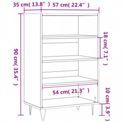 Highboard Sonoma-Eiche 57x35x90 cm Holzwerkstoff